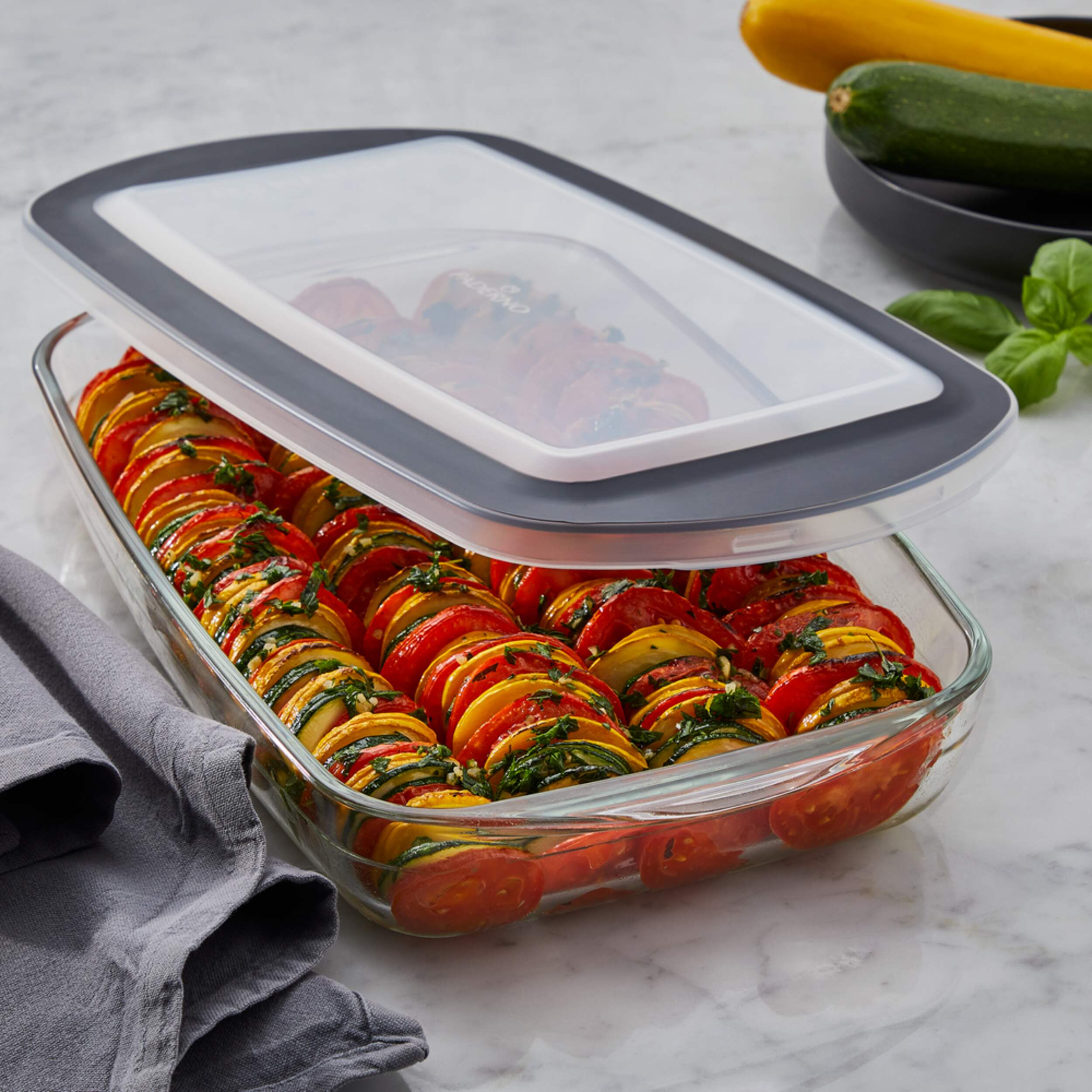 PADERNO Glass Rectangular Baking Dish with Lid, 2.8qt Canadian Tire