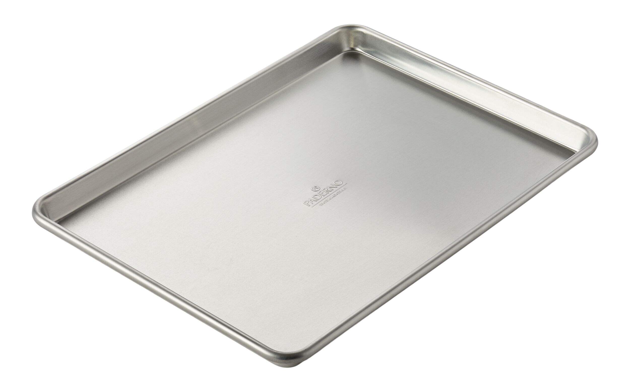 PADERNO Professional Uncoated Aluminum Half Baking Sheet, 18 x 13-in Front_Three_Fourths_Angled_Right