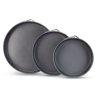 MASTER Chef Springform Cake Pan, 3-pk Overhead_Flat