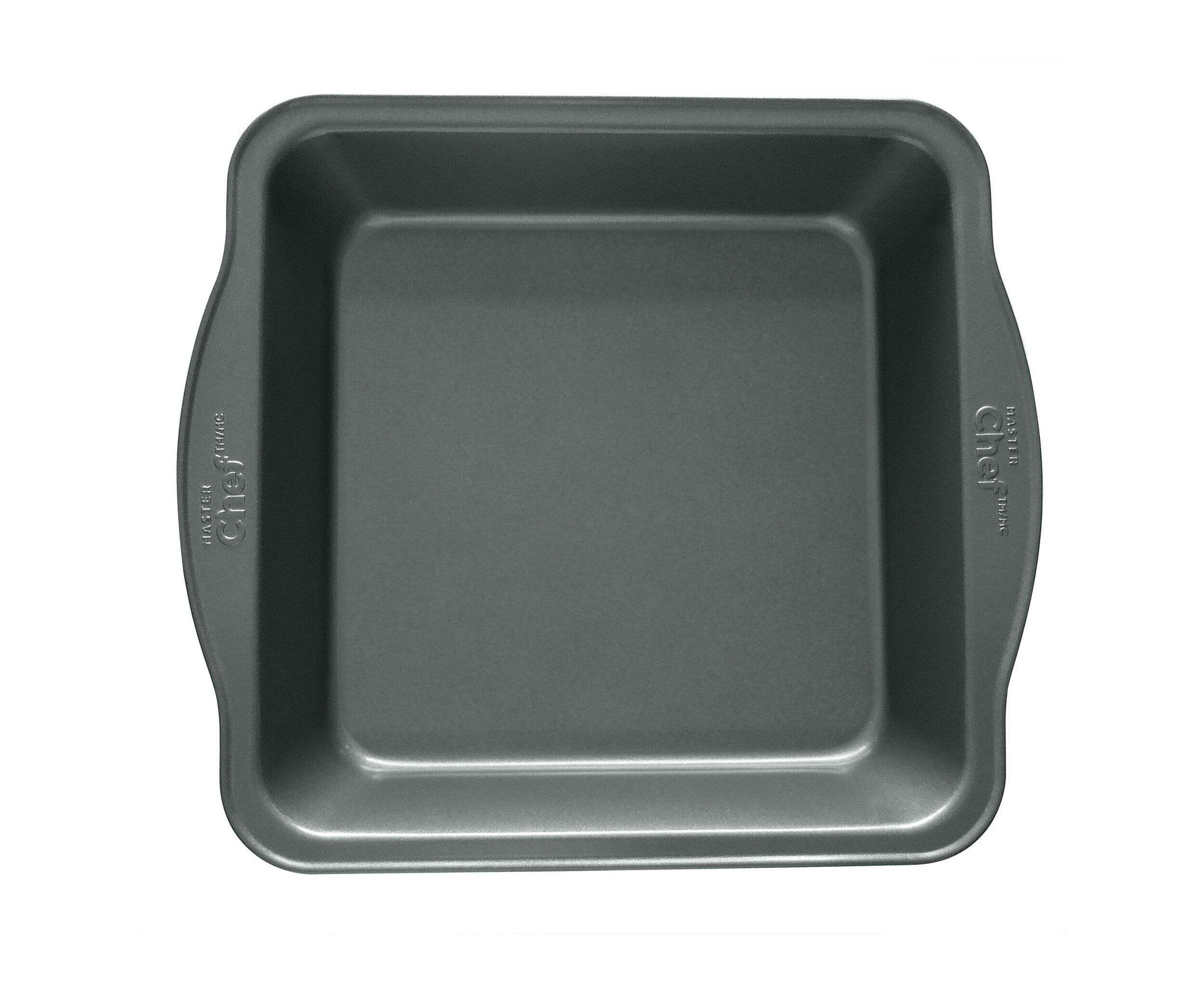 MASTER Chef Square Cake Pan, Non-Stick, 8-in Overhead_Flat