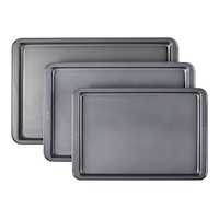 MASTER Chef Baking Sheet Set, Assorted Sizes, 3-pc
