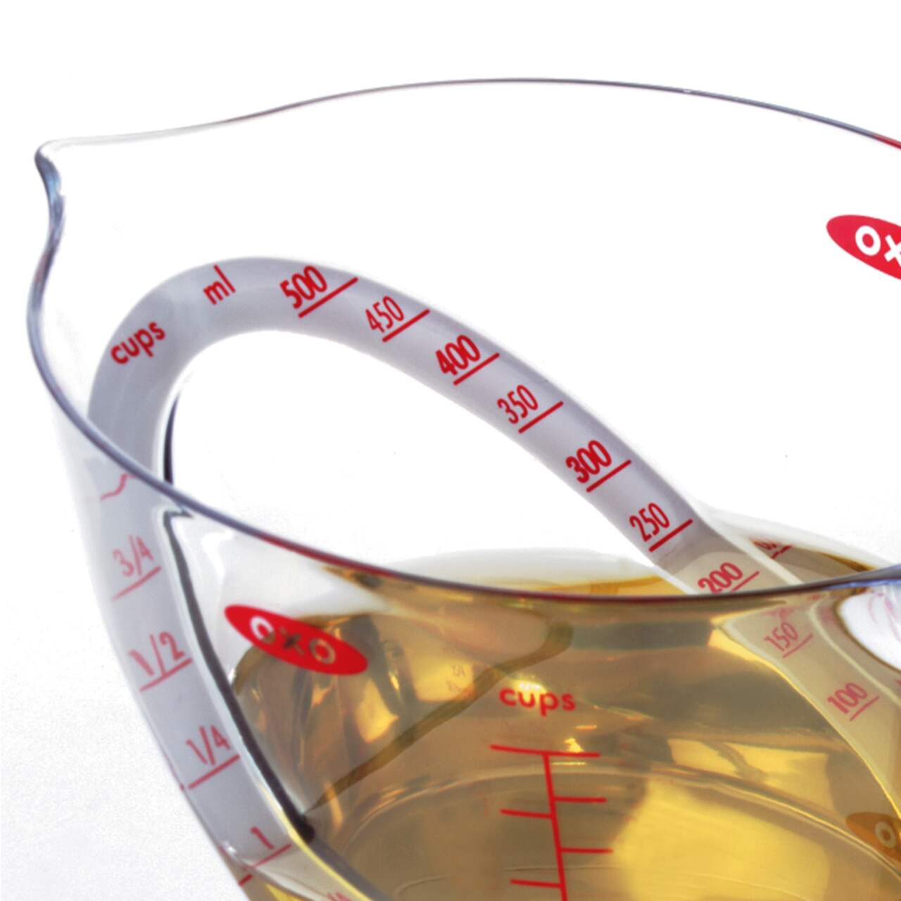 OXO Good Grips 1 Plastic Clear Angled Measuring Cup - Total Qty: 1