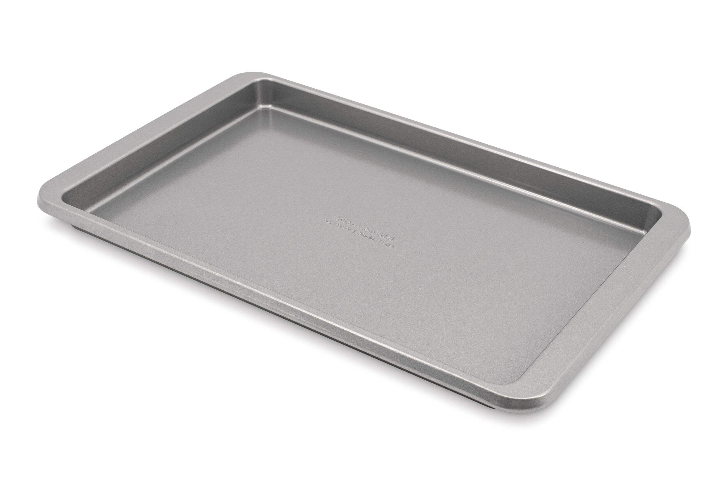 KitchenAid Non-Stick Rectangle Cookie Baking Sheet, Medium, 10x15" Front_Three_Fourths_Angled_Left