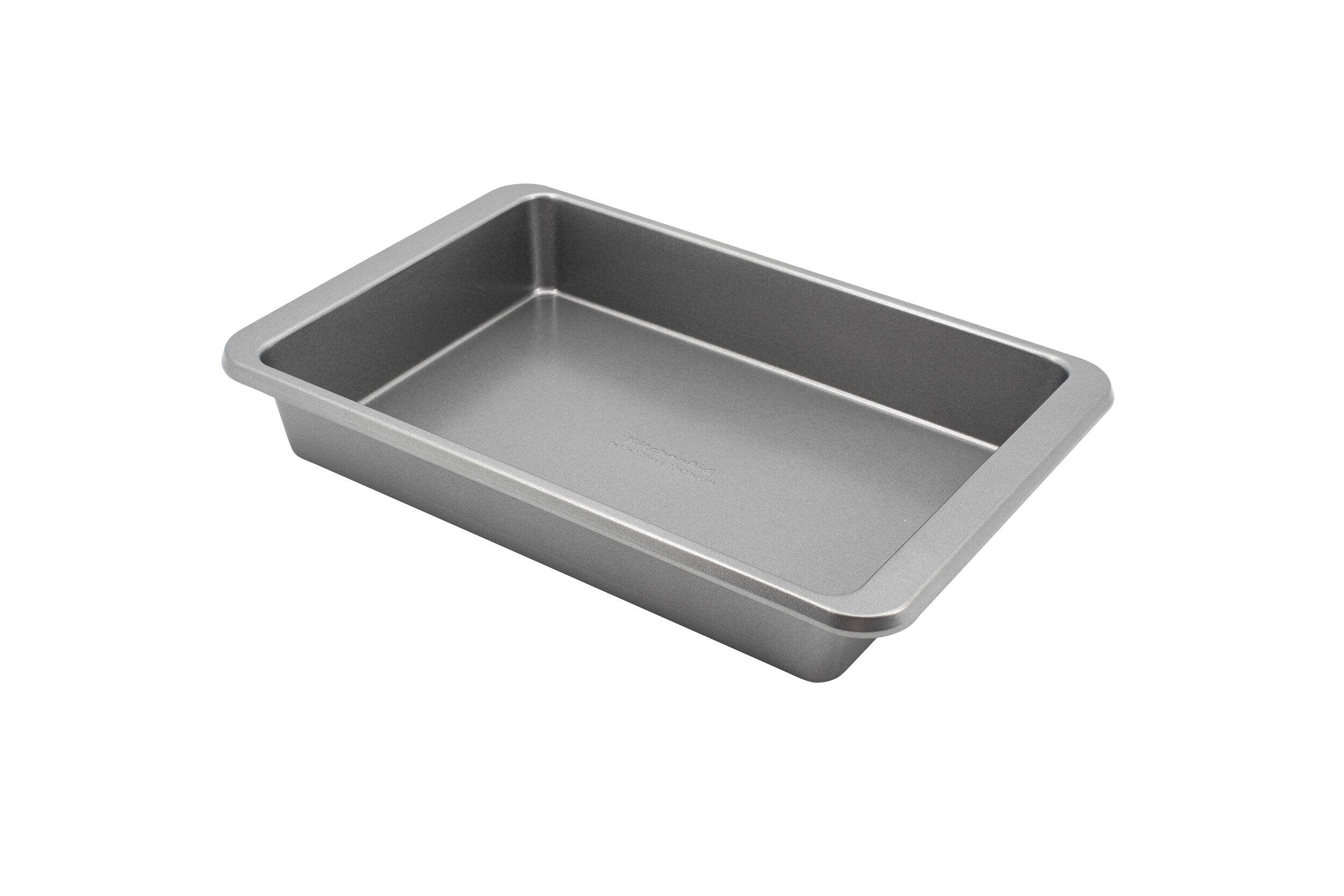 KitchenAid Non-Stick Rectangular Cake Pan, 9x13" Front_Three_Fourths_Angled_Left