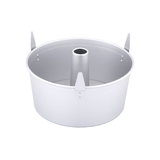 Paderno Professional Uncoated Aluminum Angel Food Cake Pan, Silver Front_Elevated