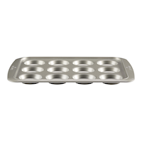 Moule à muffins Paderno Professional, argenté, 12 muffins Front_Elevated