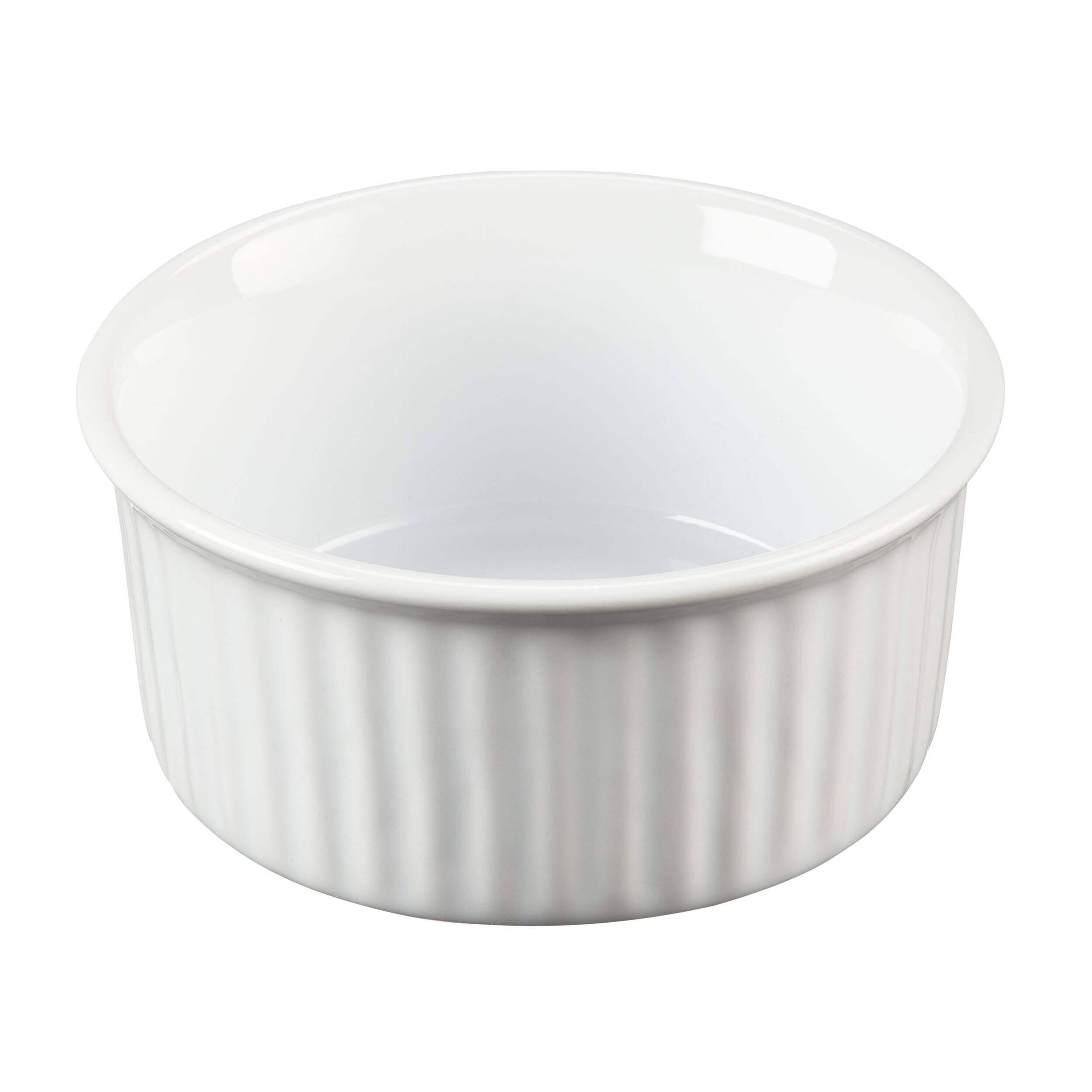 MASTER Chef Ceramic Ramekin, White, 4.92 x 2.36-in Front_Elevated