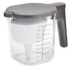 Tasse à mesurer en verre avec bec en forme de V, tasse à café en verre de  3,4 oz avec bouche TolerateCoffee Milk Cup Becher doseur pour cuisine ou  restaurant 