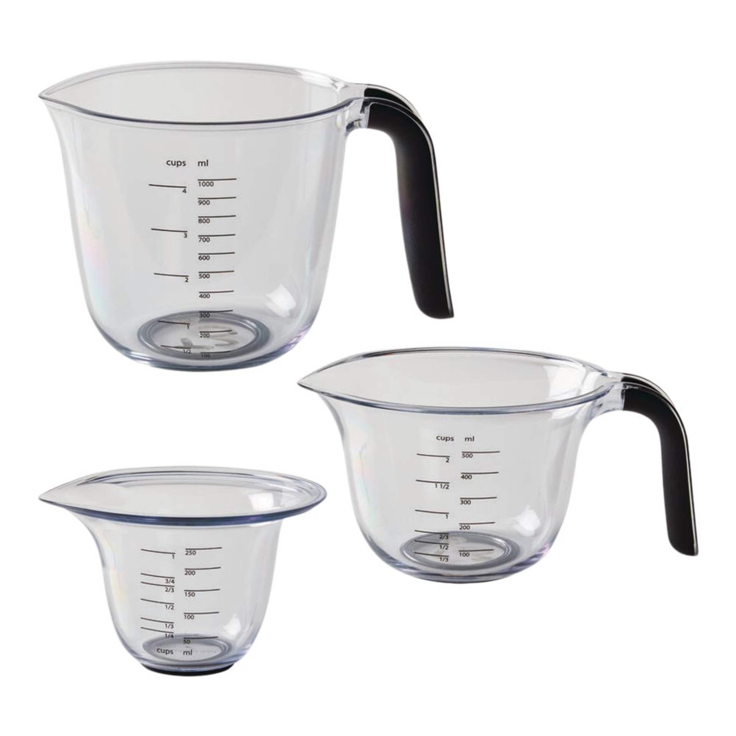 KitchenAid® Plastic Measuring Cup Set, 3-pc Front_Elevated