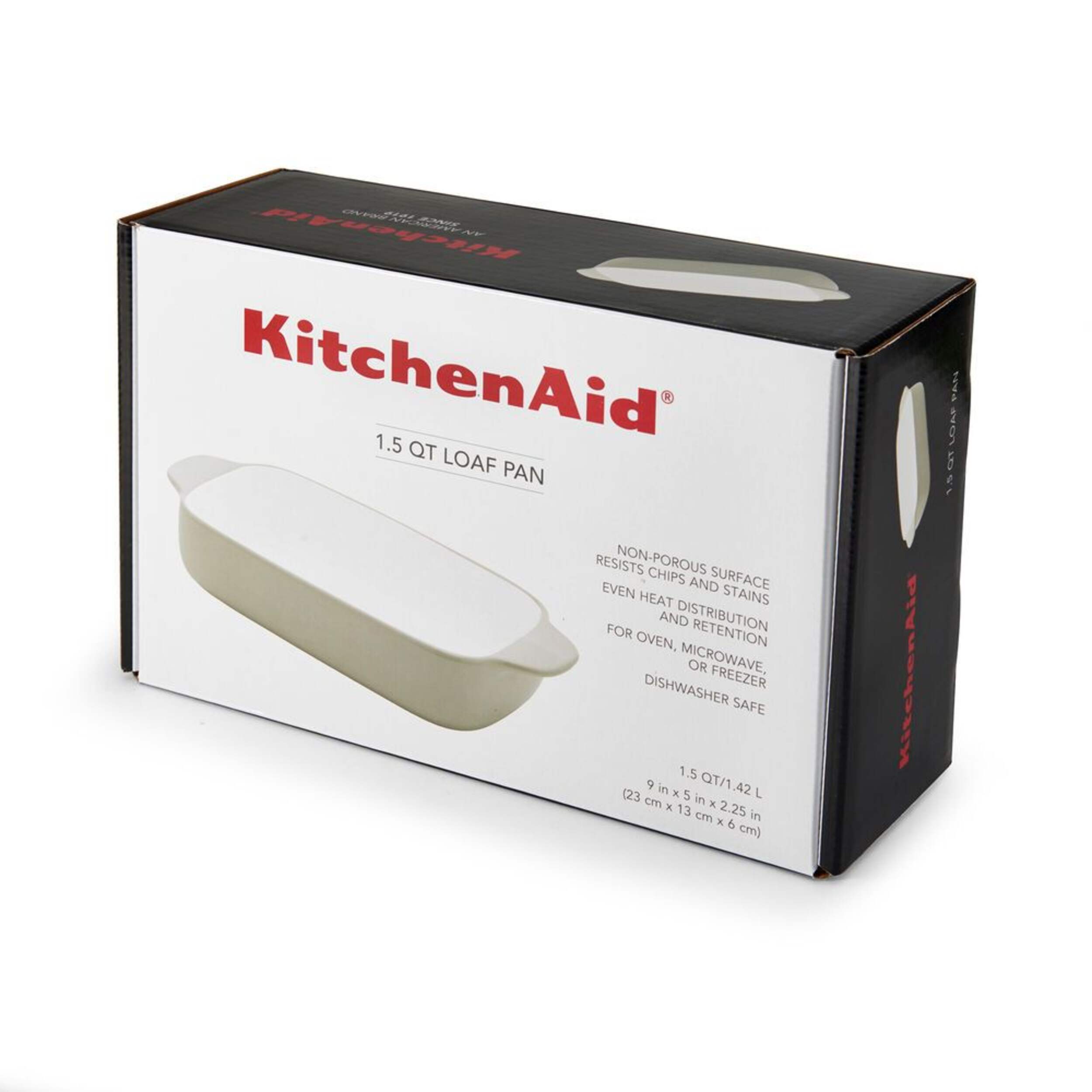 KitchenAid® Stoneware Loaf Pan, Pistachio, 9 x 5 x 2.3-in, 1.5-qt ...