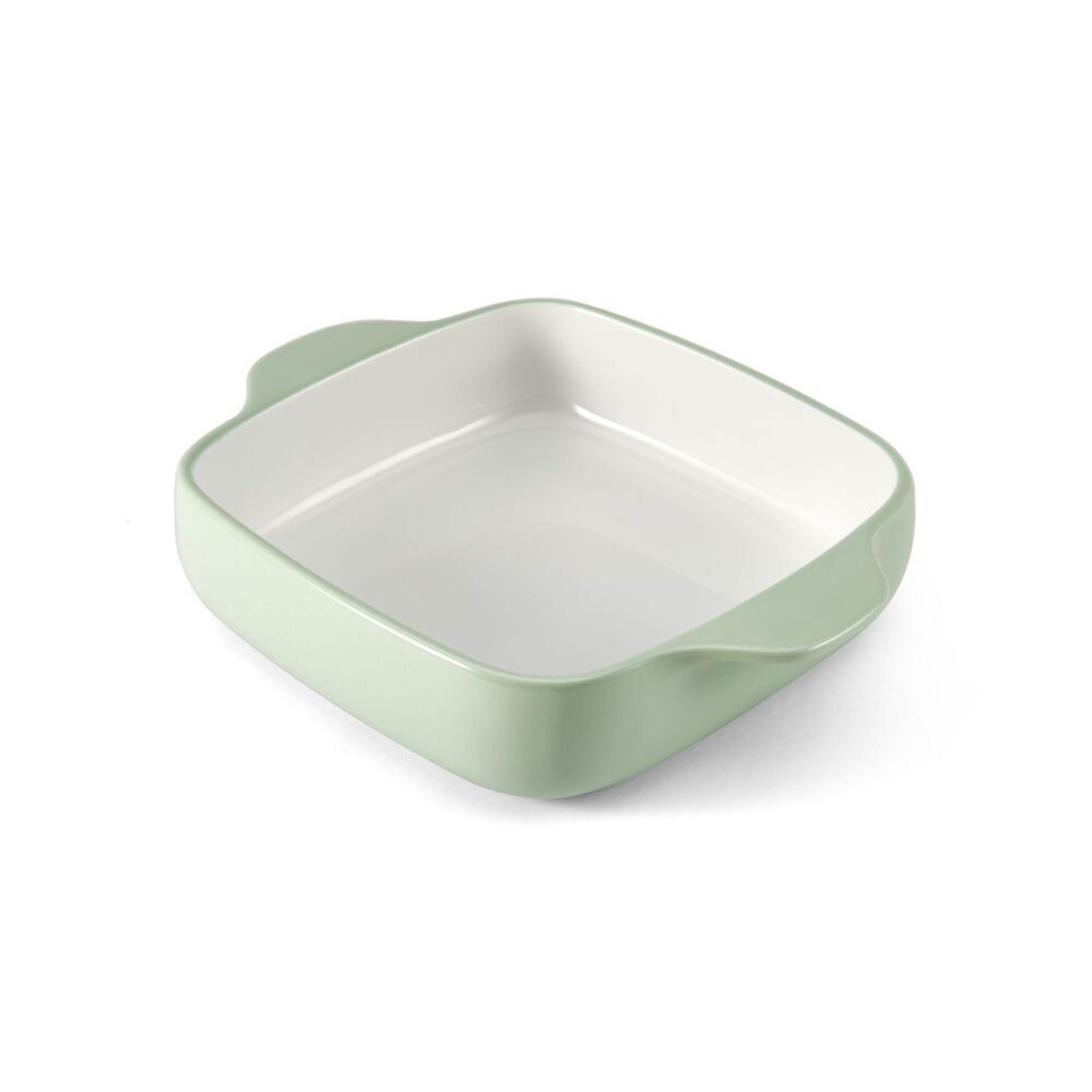 KitchenAid® Stoneware Square Baking Pan, Pistachio, 8 x 8 x 2-in, 2-qt Front_Angled_Left