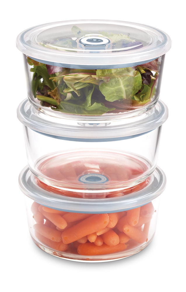 Vida by PADERNO Glass Food Storage Set, 4Cup, 6pc Canadian Tire