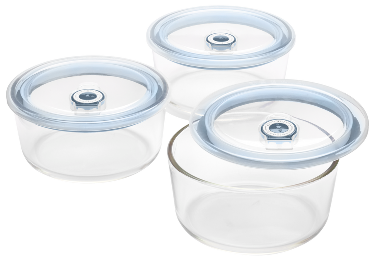 Pyrex Round Dish Storage 4 Cup with Red Lid - 1 ct pkg