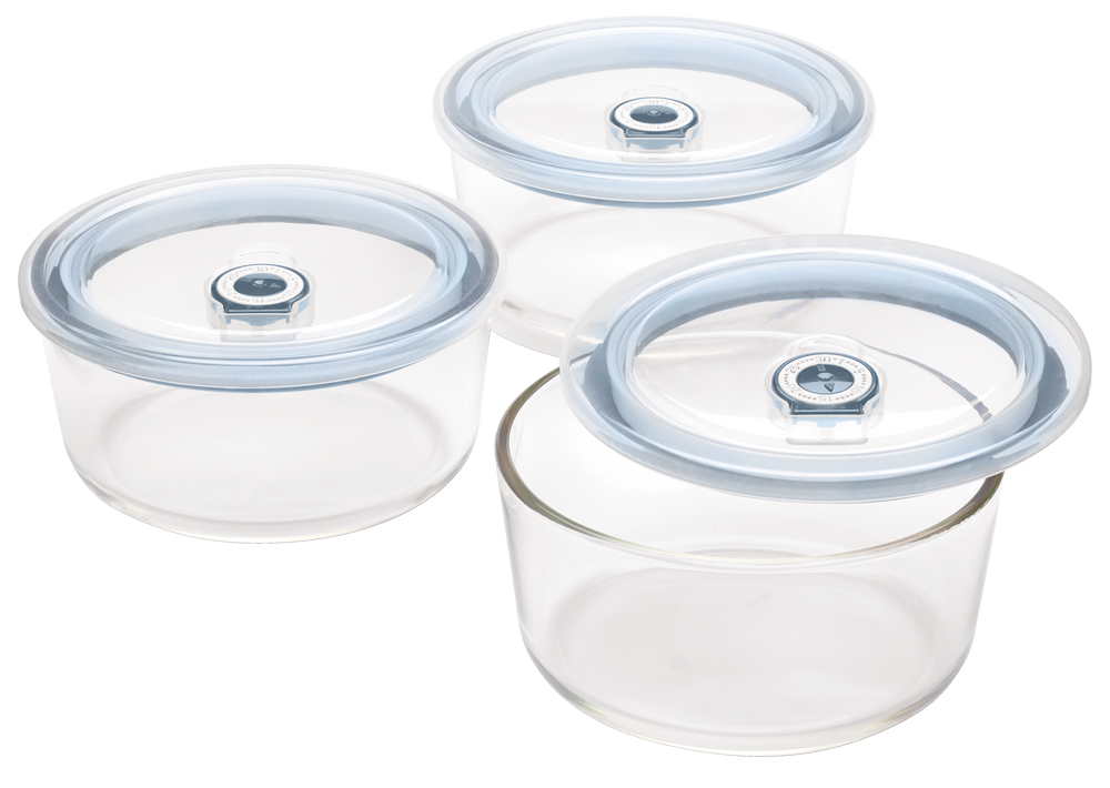 Vida by PADERNO Glass Food Storage Set, 4Cup, 6pc Canadian Tire