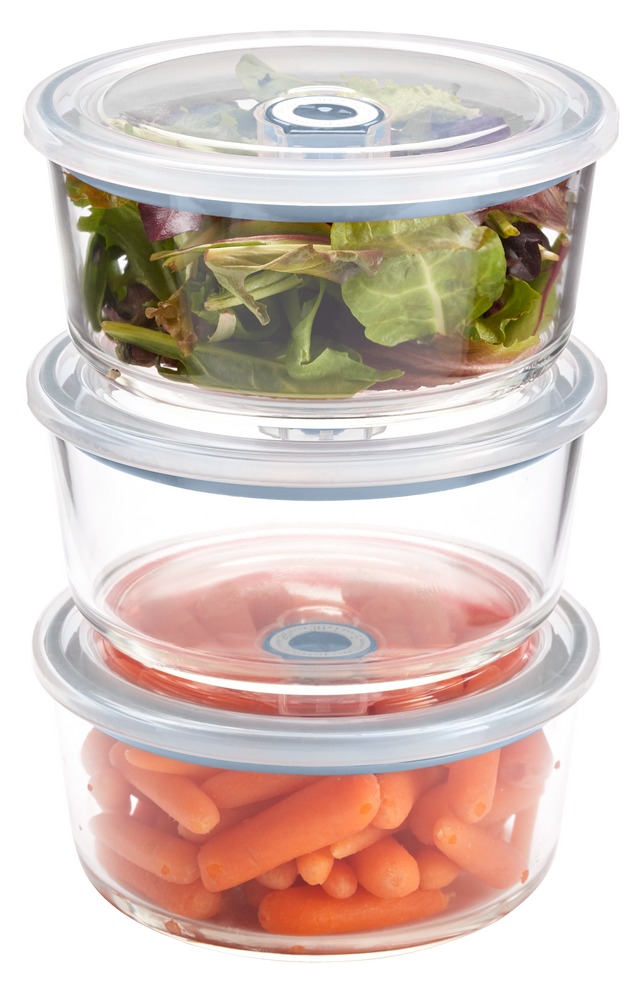 Vida by PADERNO Glass Food Storage Set, 4Cup, 6pc Canadian Tire