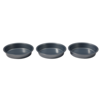 MASTER Chef Non-Stick Round Cake Pans, 8-in, 3-pc Front_Elevated
