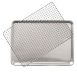 Nordic Ware Naturals® Aluminum Half-Sheet with Oven-Safe Nonstick Grid, 2-pc Composite_or_Mixed