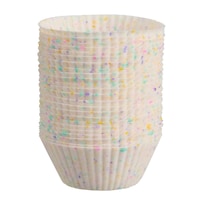 Trudeau Heat-Resistant Silicone Mini Muffin Cups, Granite, 24-Cup Front_Elevated