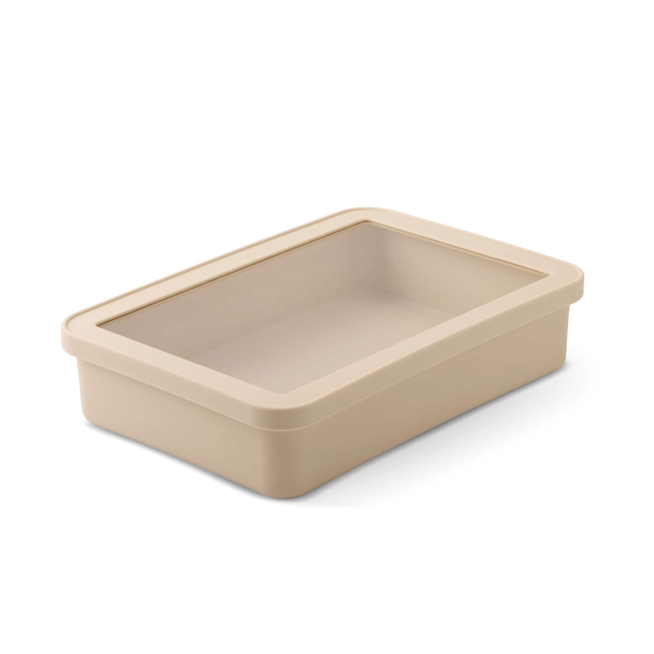 Moule rectangulaire antiadhésif en silicone Core Kitchen Core Home, avec couvercle Front_Angled_Right