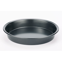 Simplicite Non-Stick Round Cake Pan, Dark Grey Front_Elevated