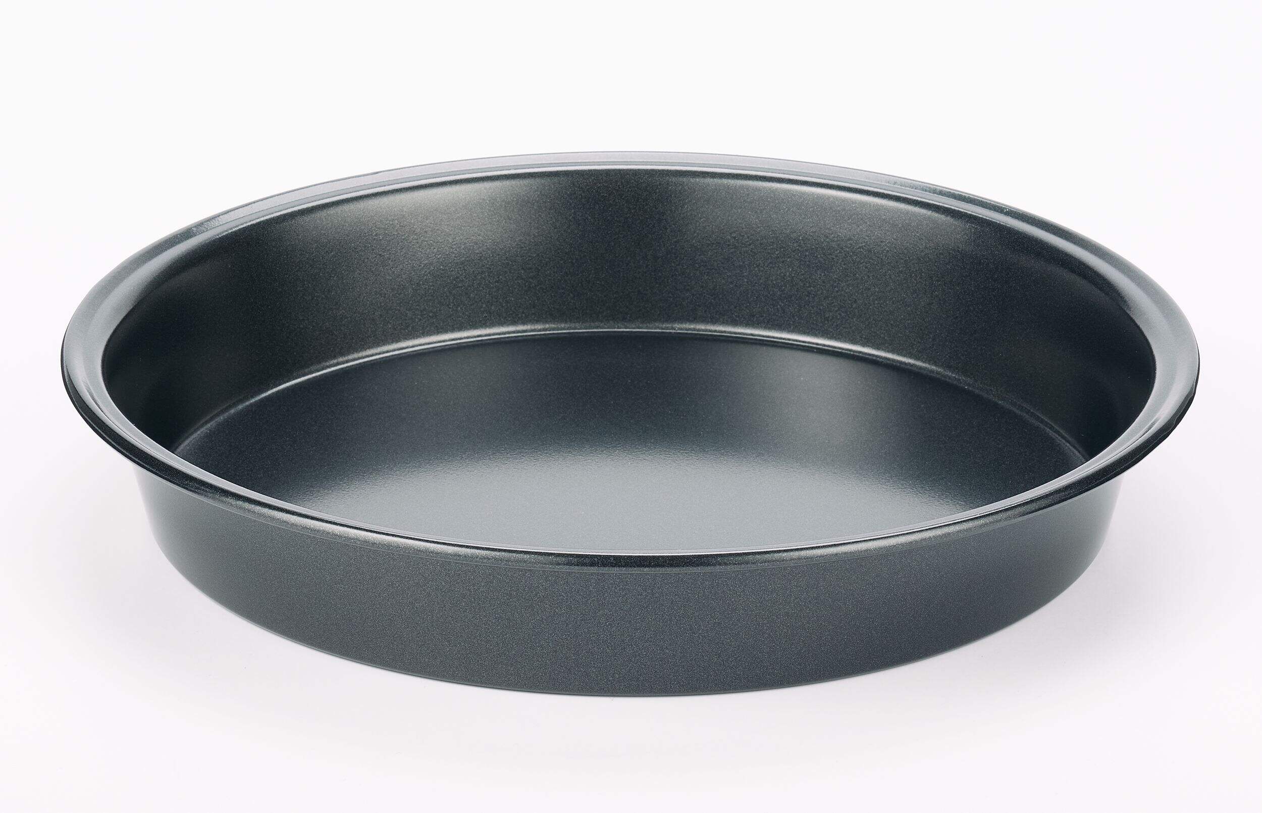 Moule à gâteau rond antiadhésif Simplicite, gris foncé Front_Elevated