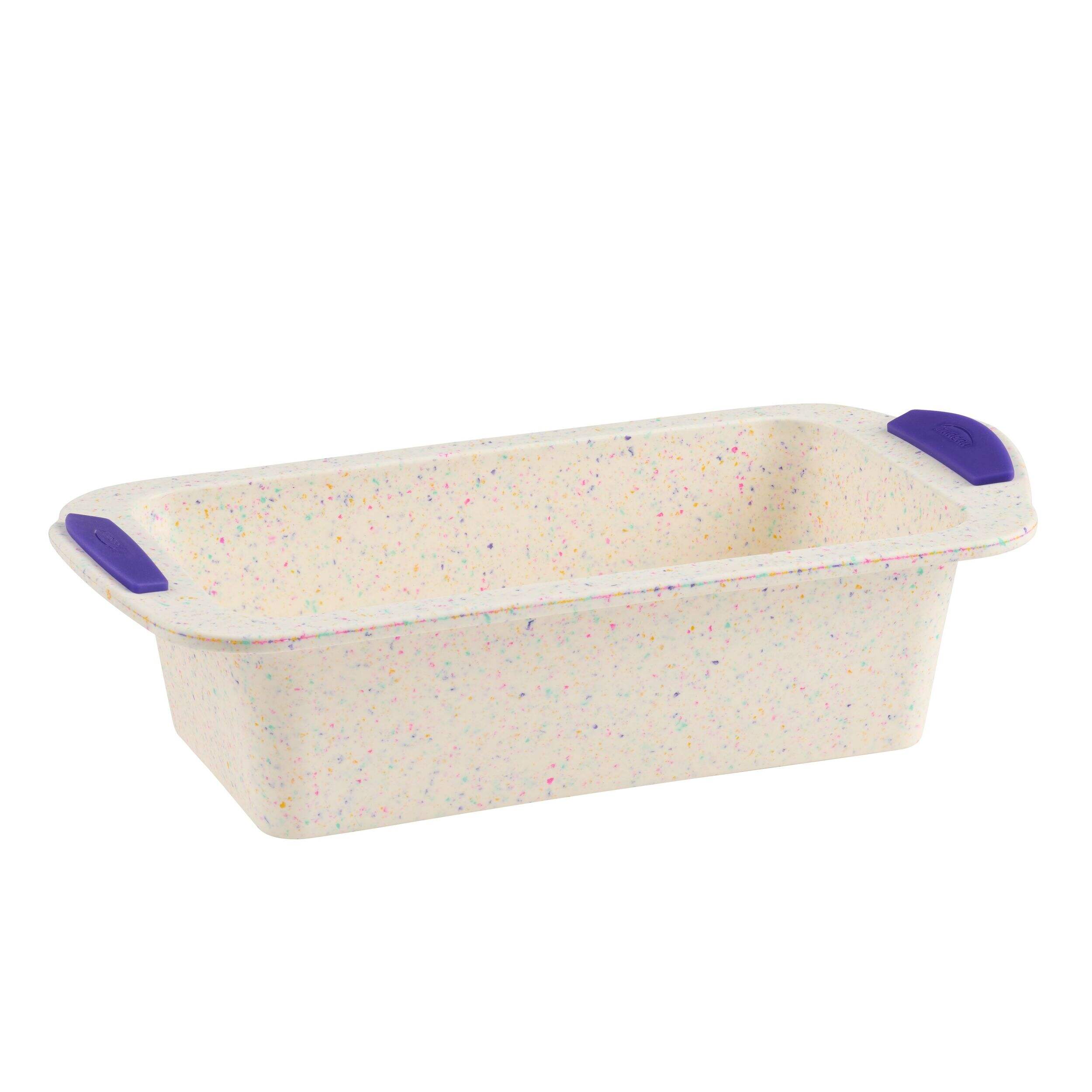 Trudeau Dishwasher Safe Silicone Loaf Pan with Easy Release Front_Angled_Right