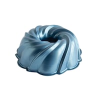 Nordicware Non-Stick Formed Aluminum Bundt Pan, Twilight Blue Overhead_Plunge