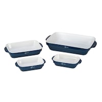 Lagostina Ceramic Bakeware Set, Blue, 4-pc Composite_or_Mixed