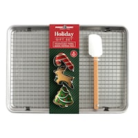 Nordic Ware Naturals Half Sheet with Non-Stick Grid, 6-pc Front_Flat