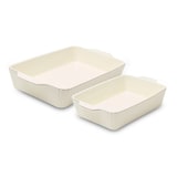 Core Kitchen Cream Nested Baking Dish Set, 2-pc Front_Angled_Right