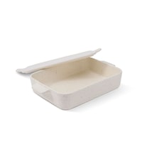 Core Kitchen Ceramic Bake Serve and Store Pan with Lid, White Front_Angled_Right