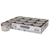 Bernardin Wide Mouth Decorative Glass Mason Jars with Snap Lids and Bands, 250 mL, 12 Count Composite_or_Mixed