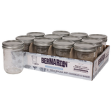 Bocaux Mason décoratifs en verre à ouverture large Bernardin avec couvercles à pression, 500 mL, paq. 12 Composite_or_Mixed