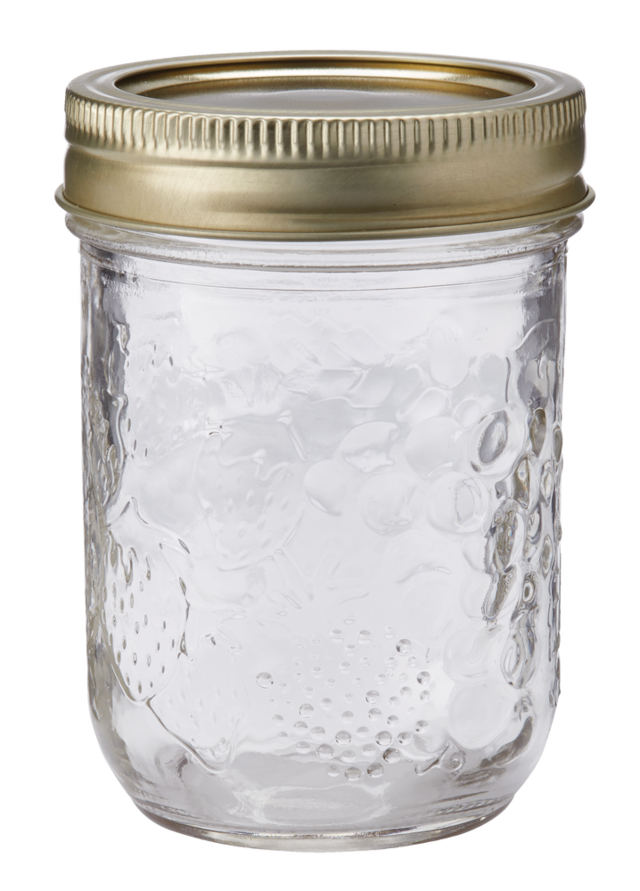 Golden Harvest Regular Mouth Glass Mason Jars with Snap Lids, 250 ml ...