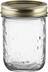 Golden Harvest Regular Mouth Glass Mason Jars with Snap Lids, 250 mL, 12 Count Front_Elevated