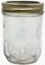 Golden Harvest Regular Mouth Glass Mason Jars with Snap Lids, 250 mL, 12 Count Front_Elevated