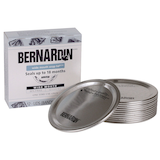 Bernardin Wide Mouth Replacement Snap Lids for Mason Jars, 12-pk Composite_or_Mixed