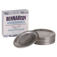 Bernardin Regular Mouth Decorative Replacement Snap Lids for Mason Jars, 12 Count Composite_or_Mixed