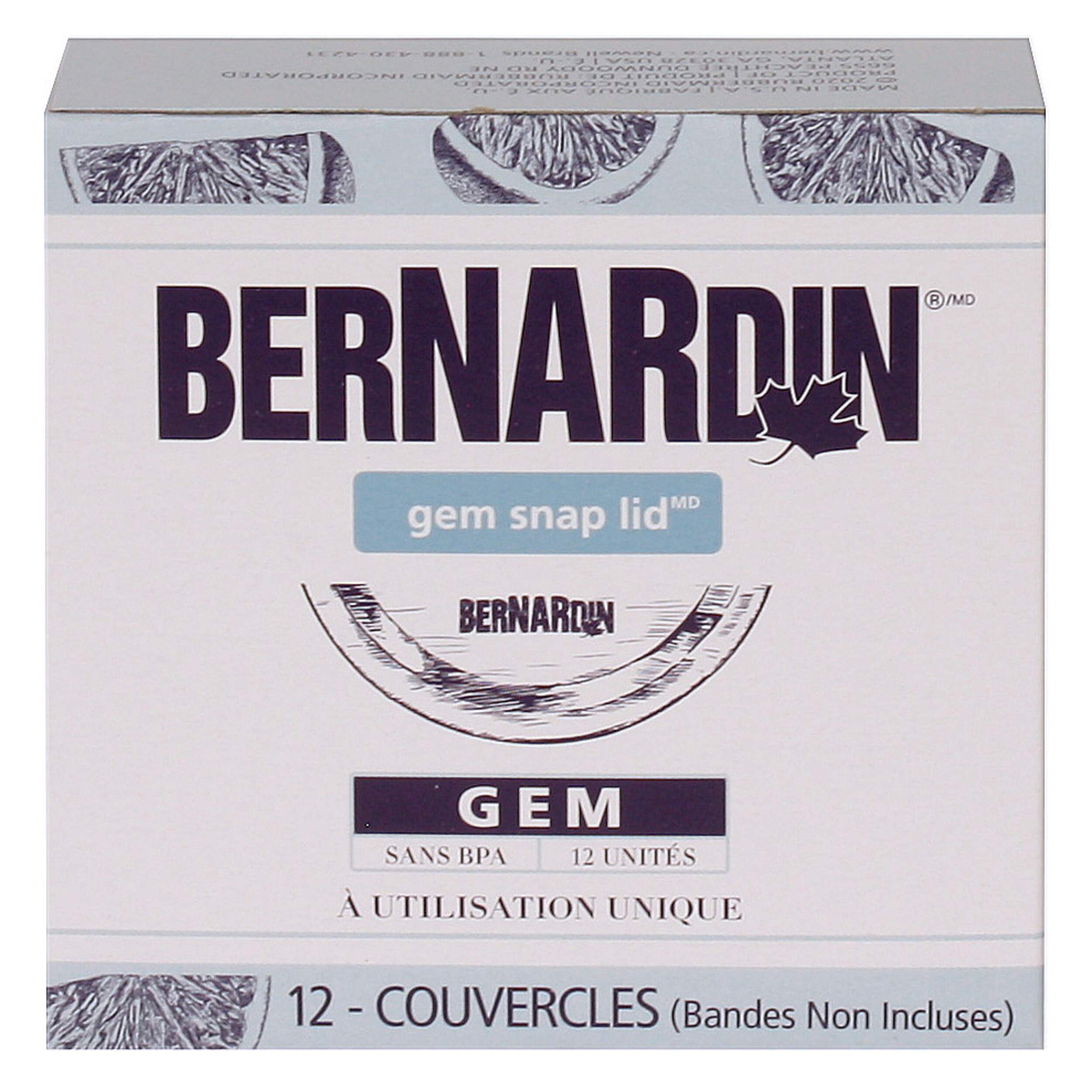 Bernardin 12pk GEM Replacement Snap Lids for Mason Jars Canadian Tire