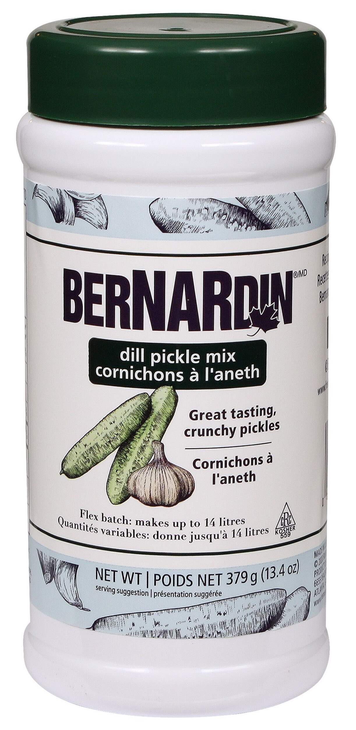 Bernardin Dill Pickle Mix, Makes up to 14L, 379-g Front_Elevated