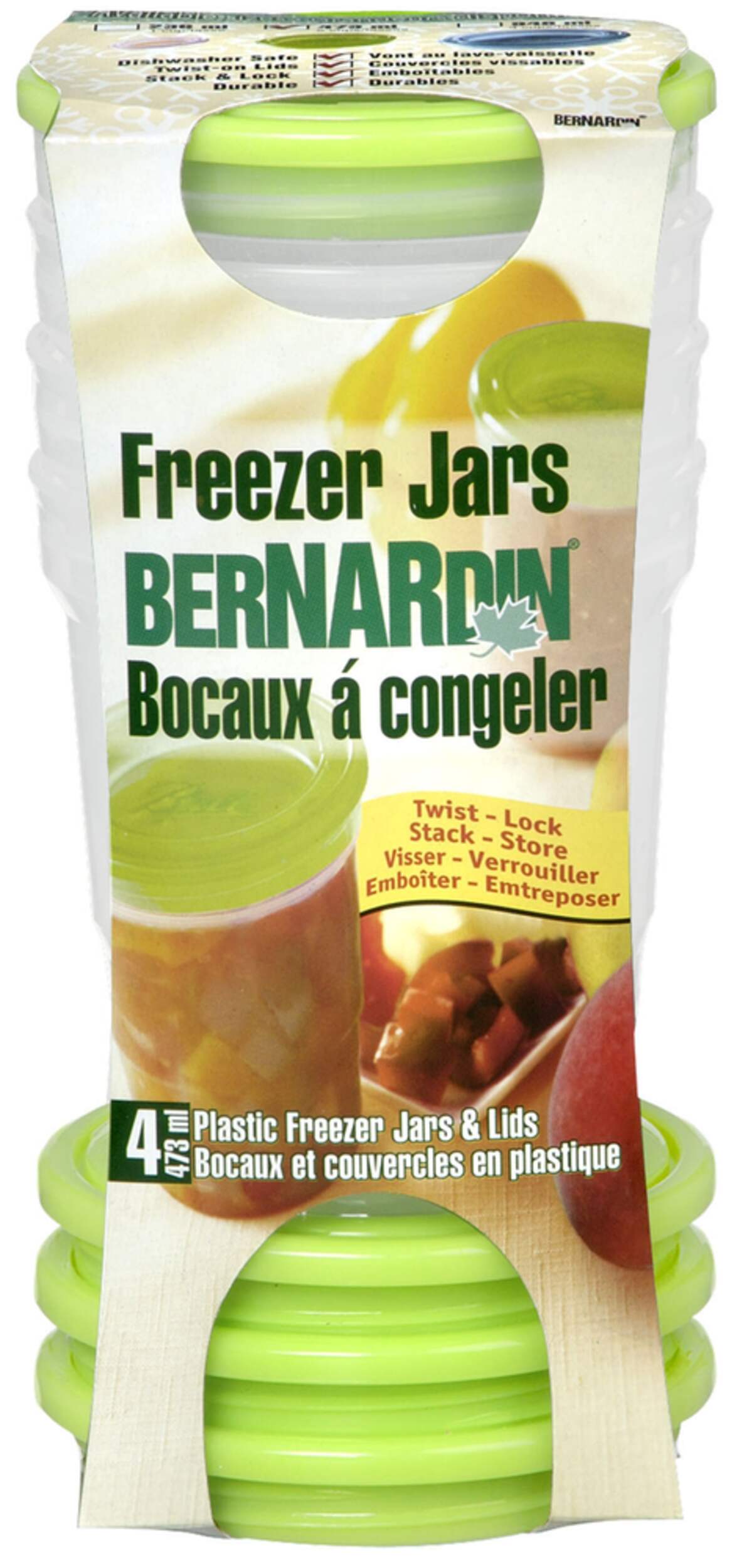 Bernardin Plastic Freezer Jar, 3pk Canadian Tire
