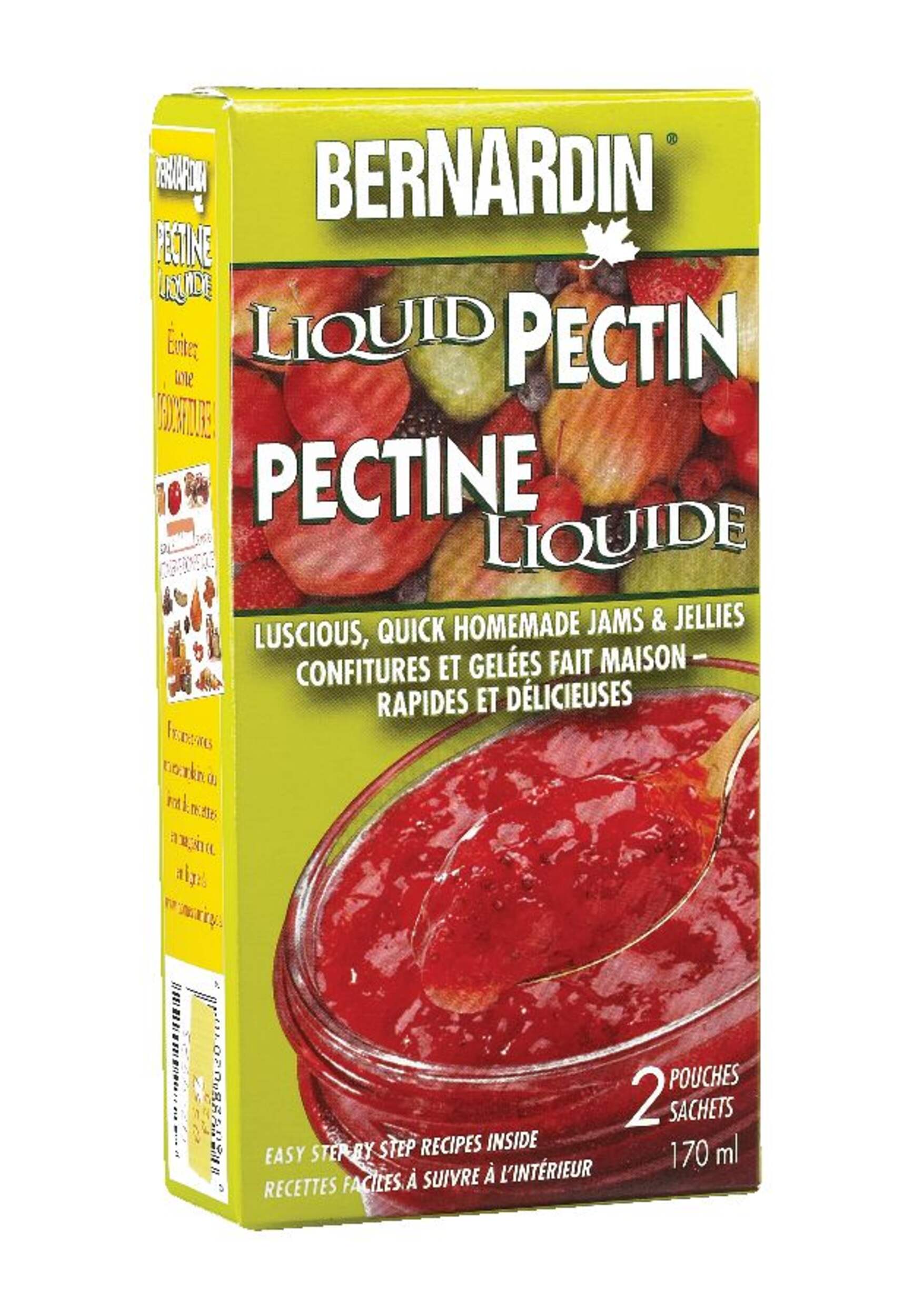Bernardin Liquid Pectin, 2 pouches, 170-mL Front_Angled_Right