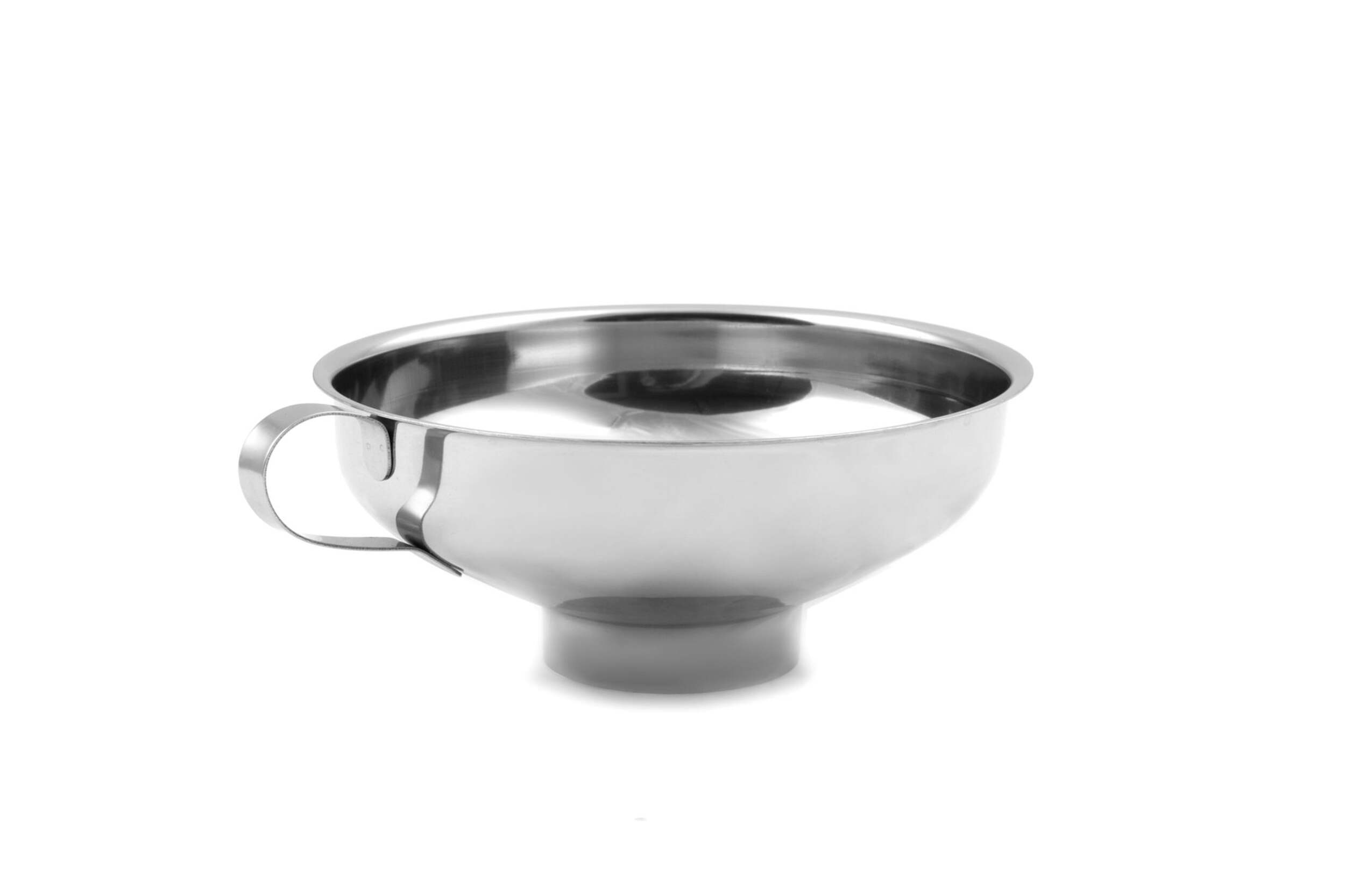 Fox Run Stainless Steel Canning Funnel for Transferring Food Ingredients Front_Three_Fourths_Angled_Right