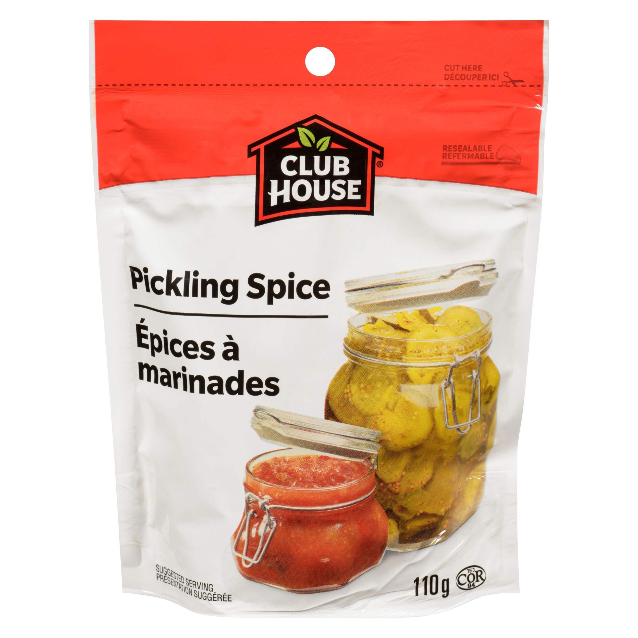 Club House Spice for Pickling, Marination, and Roasting, 110-g Front_Flat