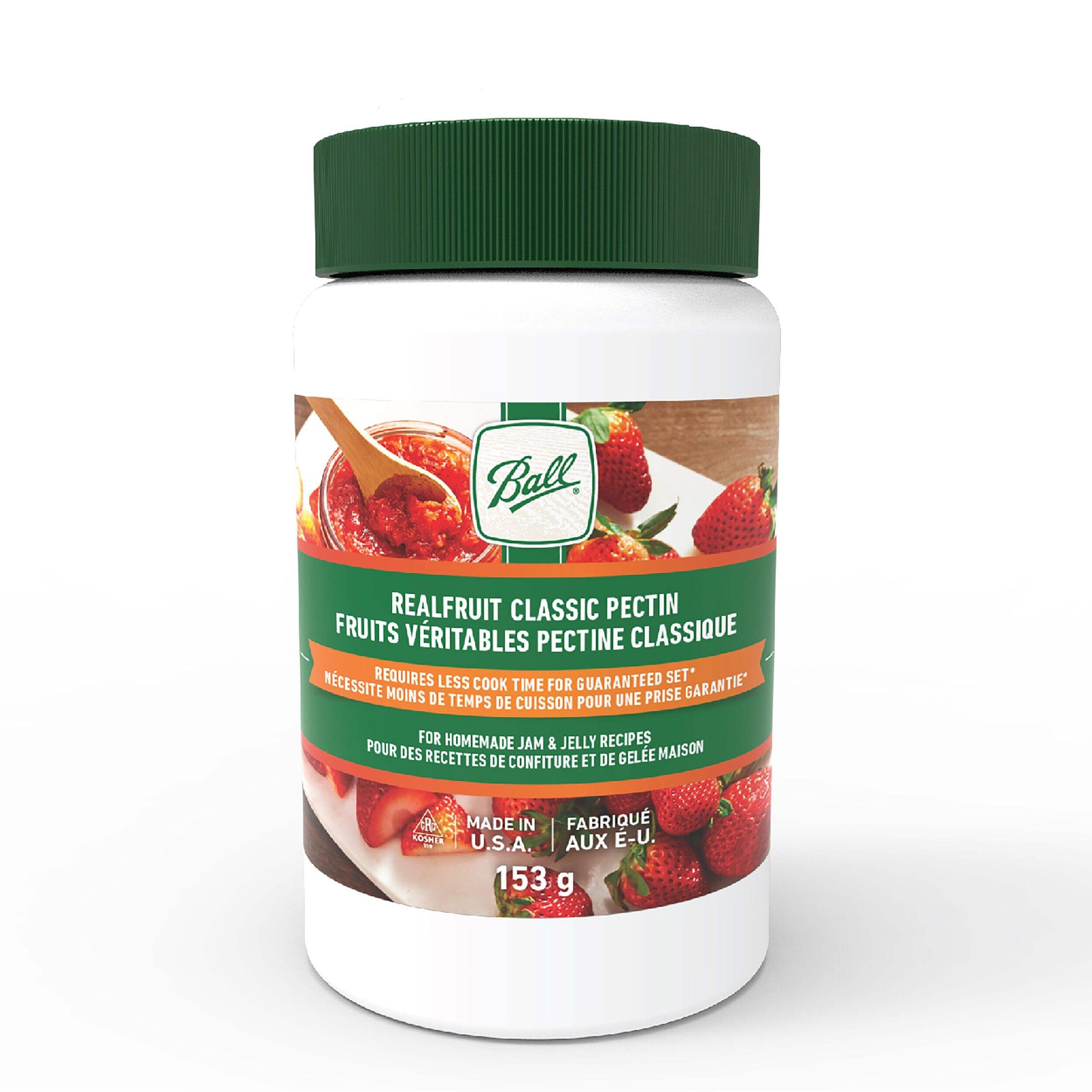 BALL RealFruit Classic Fruit Pectin Powder for Jams & Preserves, 154-g Front_Flat