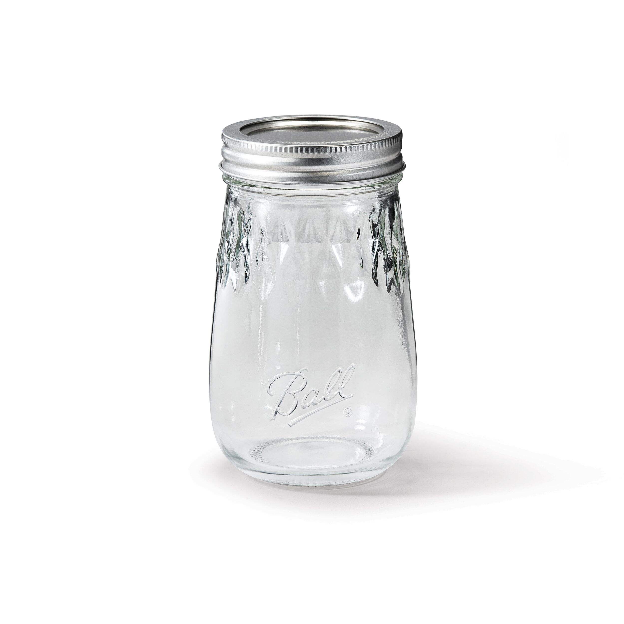Ball Regular Mouth Pint Flute, 16-oz/473-mL, BPA-free, 4-pk Front_Elevated