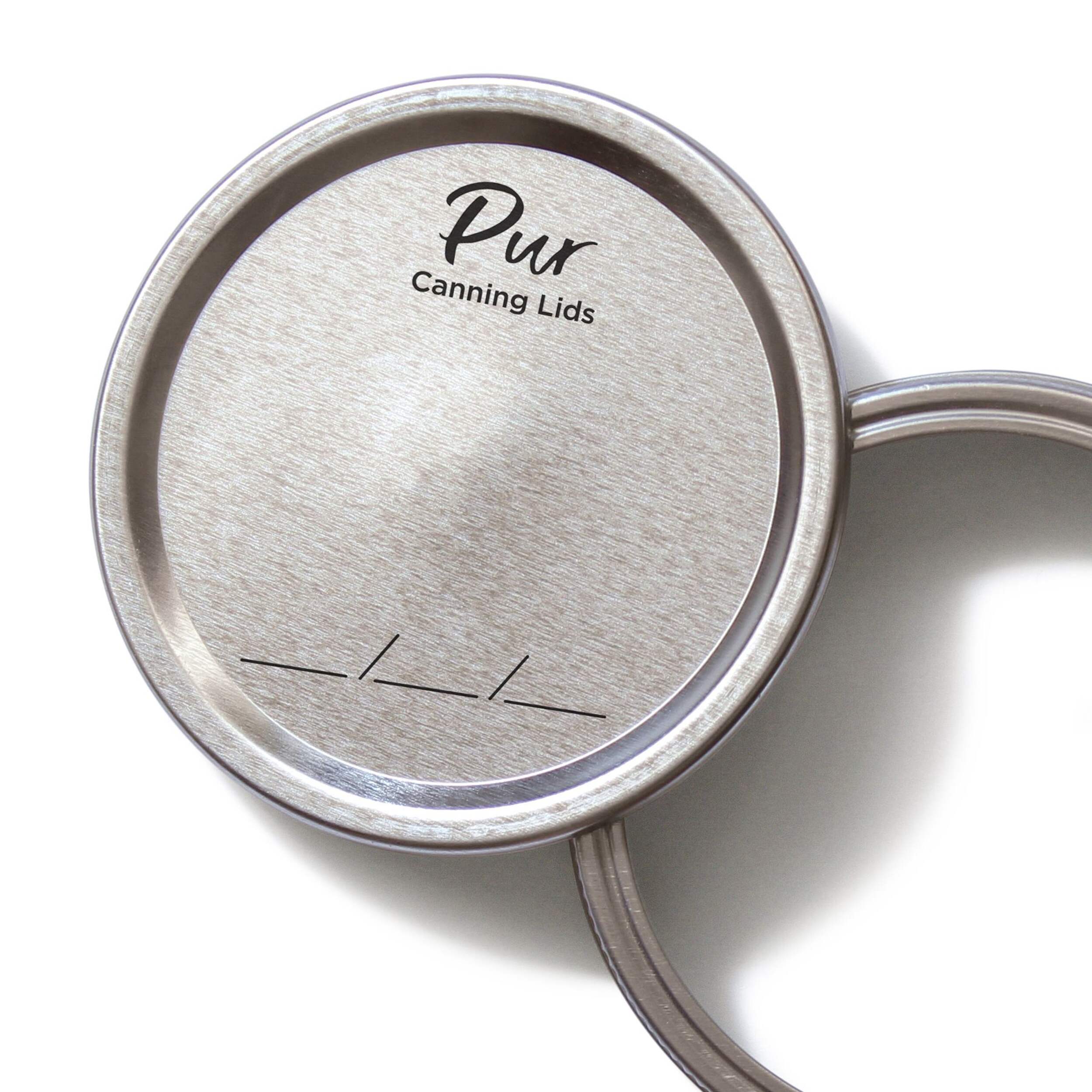 Pur Mason Wide Mouth Canning Lid & Band, Single-Use, 12-pk CloseUp