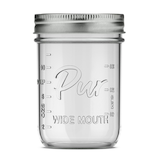 Pur Mason Wide Mouth Canning Glass Jar with Lid & Band, 16-oz/473-mL, 12-pk Front_Flat