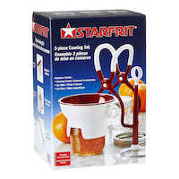 Starfrit Canning Set with Funnel, Jar Lifter and Lid Lifter, 3-pc