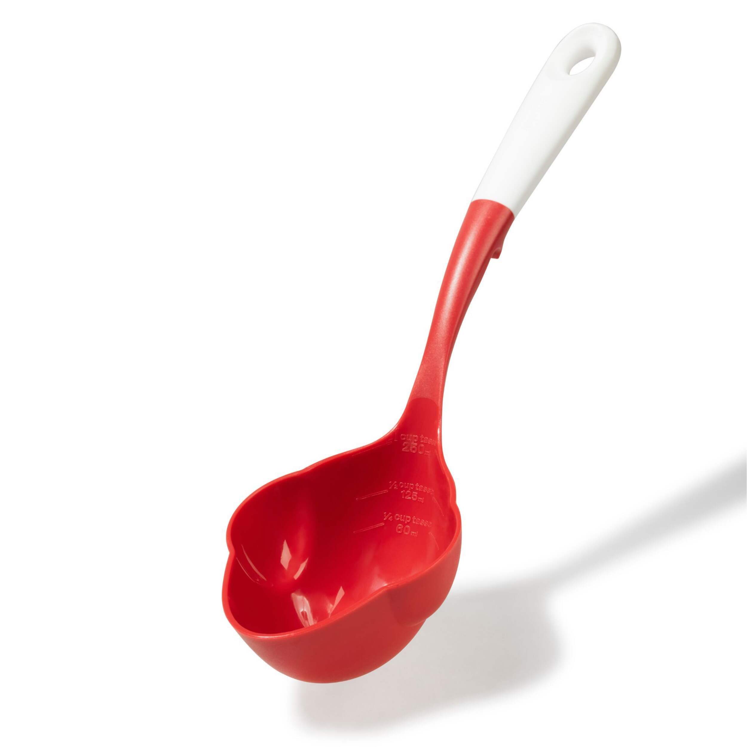 Starfrit Half Pint Dishwasher Safe Canning Ladle, Red Front_Angled_Left